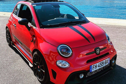 Fanali pre-restyling & restyling nero opaco strip full led - 500 Abarth